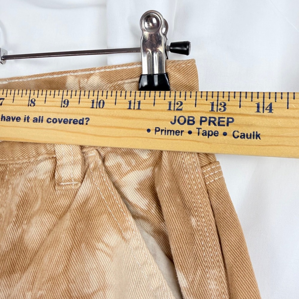 PACSUNDenim Carpenter Pants Tie Dye Brown Tan‎ Straight Leg Women - Picture 6 of 9